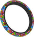 Hippie Flower Steering Wheel Cover Car Accessories Cute for Women Girls Girly Universal 15 Inch Neoprene Auto Interior Decor Anti Slip Car Truck P...