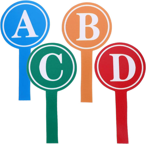 STOBOK 4pcs Bidding Paddles Response Paddles Blank Dry Erase Scoreboard Small Dry Erase Board White Boards Voting Paddles Auction Paddles Answer B...