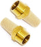 Joywayus Air Pneumatic Muffler Long Exhaust Muffler 3/8" NPT Male Brass Flow Control Silencer Air Fitting(Pack of 2)...