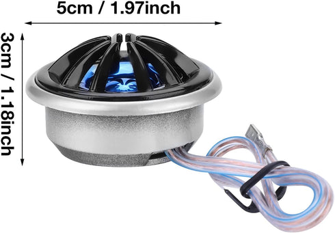 Qiilu Tweeter car Speakers - Horn Tweeters for Car Audio- Car Tweeter Speaker 1 Pair Car Speaker Music Player Audio Super Power Loud Dome Tweeter ...