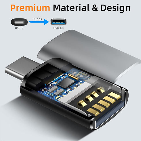 Temdan USB to USB C Adapter 2 Pack,?Type C Female to A Male Charger Converter?&?USB C Male to USB Female? for Apple Watch Ultra 8 9,iPhone 15 Pro ...