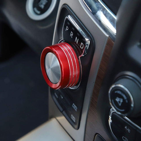 Hoolcar Red Gear Shift Knob Cover ABS Sticker Trim for 2013-2017 Dodge Ram (Not fit Rebel Modle)...