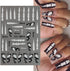Halloween Nail Art Stickers, Luminous Halloween Nail Decals 3D Self Adhesive Nail Art Supplies Halloween Glow in The Dart Nail Designs Halloween C...