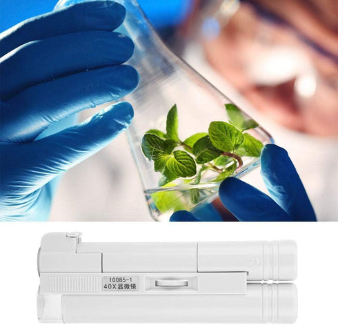 40X LED Magnifier Pocket-sized LED Microscope Micro Lens for Universal Mobile Phones...