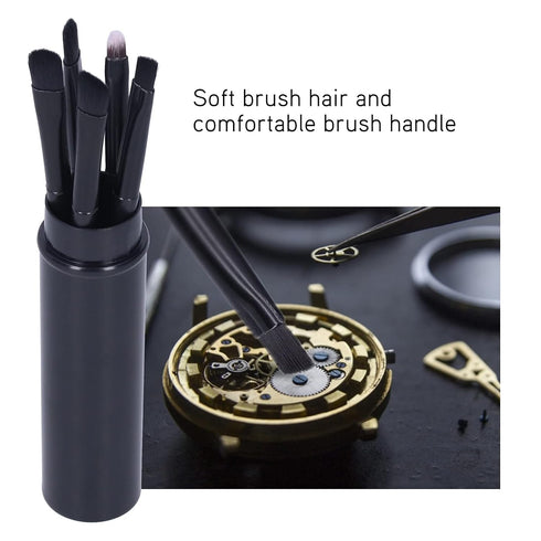 Watch Brush, Small Part Cleaning Convenient Watch Cleaning Brush Soft Brush Hair Comfortable Easy Carrying for Watch Repairing Workers for Watch S...