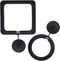 OIIKI 2 Pack Fish Feeding Ring, Aquarium Fish Floating Food Feeder, Square Shape with Suction Cup(Black)...