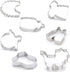 Baby Shower Series Cookie Cutters Set of 7 pcs, Stainless Steel Fondant Cutter Molds Baking DIY...