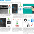 Bluetooth Number Pad Wireless Numeric Keypad 10 Key Numpad Compatible with Laptops MacBook, ChromeBook, ThinkBook, MateBook, Inspiron Computer Des...