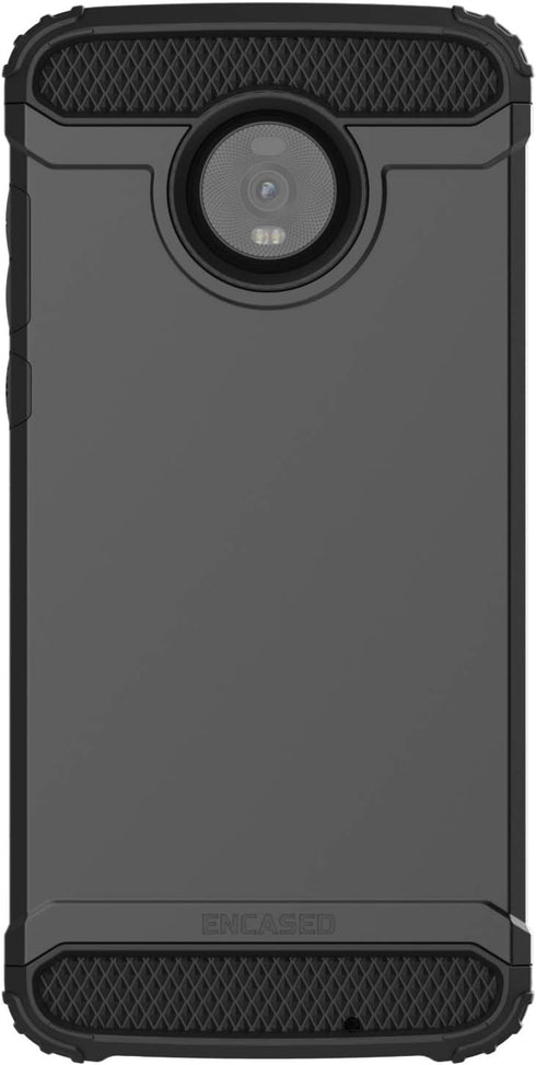 ENCASED Heavy Duty Moto Z4 Case (2019 Scorpio Series) Military Grade Rugged Phone Protection Cover Black...