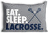 ChalkTalkSPORTS Eat Sleep Lacrosse Pillowcase for Guys | Home Decor | Gray...