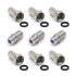 VCE Coaxial Cable Connector 6 Pcs with 3 Pcs Combined Format, 3GHz Coax Coupler for Coaxial Cable Extension, TV Cable Repair, Nickel Plated TV Cab...
