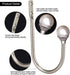 Coolnice 2 Pack Curtain Holdbacks Wall Mounted Curtain Tiebacks Hooks Plastic Pearl U Shape Curtain Tiebacks with Screws Curtain Ties for Home Off...