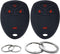 2Pcs Silicone 4 Buttons Key Fob Cover Remote Case Keyless Protector Compatible with Chevrolet Silverado Suburban Tahoe Traverse GMC Acadia Savana ...