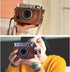 MUZIRI KINOKOO Case for Instax Mini EVO Camera - PU Leather Protective Case with Opening Bottom for Fuji Instax Mini EVO with Adjustable Shoulder ...