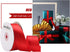 1-1/2" Wide Double Faced Red Polyester Satin Ribbon for Crafts, Wedding, Gift Wrapping, Bow Making,Party Decoration, Christmas Tree Deco (25 Yards...