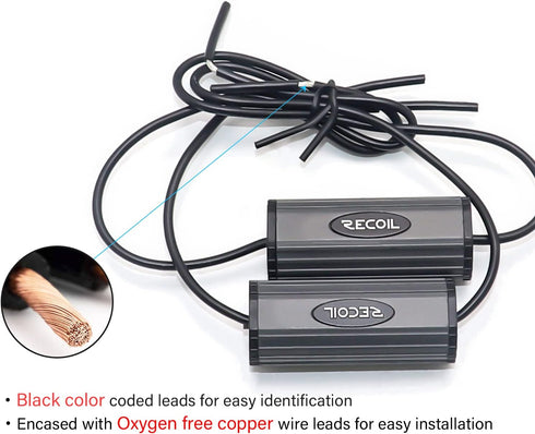 RECOIL BB-T Bass Blocks Designed to Protect Car Audio Tweeters, Eliminate Frequencies 0-5.6kHz at 4Ohms, Pair...