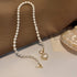 IMEGILO Pearl Necklaces for Women?6mm Faux Pearl Necklace?14K Gold Plated Heart Pearl Necklace,Fashion Accessories is Perfect for any Occasion It'...