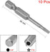uxcell 10 Pcs Magnetic T10 Star 5 Point Screwdriver Bits, 1/4 Inch Hex Shank 2-inch Length S2 Security Screw Driver Kit Tools...