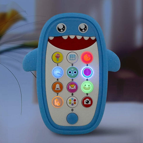 Baby Musical Toys,Baby Shark Phone Toys with Light and Sound, Teething Phone Toy for Babies - Play and Learn for Children and Toddlers...