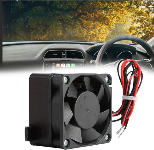 Zerodis Constant Temperature PTC Electric Fan Heater for Car Small Space Heating Incubator, Energy Saving Constant Temperature Heating Heaters(24V...