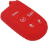 LemSa 2Pcs Rubber Silicone Key Fob Case Cover Bag for Jeep Grand Cherokee,fit for Dodge Challenger Charger Dart Durango Journey,fit for Chrysler 3...