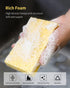 Cellulose Sponges,Heavy Duty Scrub Kitchen Sponge,Clean Tough Messes without Scratching Sponges Kitchen,Pop Up Eco Sponges DIY (6 Pack)...