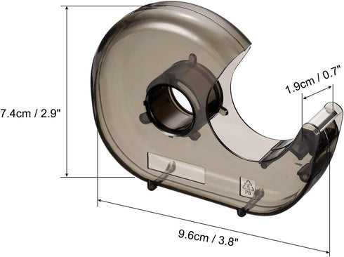 PATIKIL Tape Dispenser, 3 Pack Plastic Refillable Double-Side Handheld Tapes Cutter Holder for Home Office, Black...
