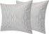 Silver Couch Throw Pillow Cover 1pc 20X20inch Ecru White Textural Linen Look Metallic Print Rhombus Wavy Geometric Decorative Pillowcase Christmas...