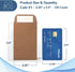 MOS #1 Coin Envelopes – 2-1/4" x 3-1/2" Brown Self-Seal Coin Envelopes #1 (120 Count) – Savings Challenge, Money Envelopes for Cash, Cash Envelope...