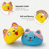 Squeaky Dog Toys Funny Animal Dog Balls for Puppy Mini Small Pet Dogs 6 Pcs/Set (Cat)...