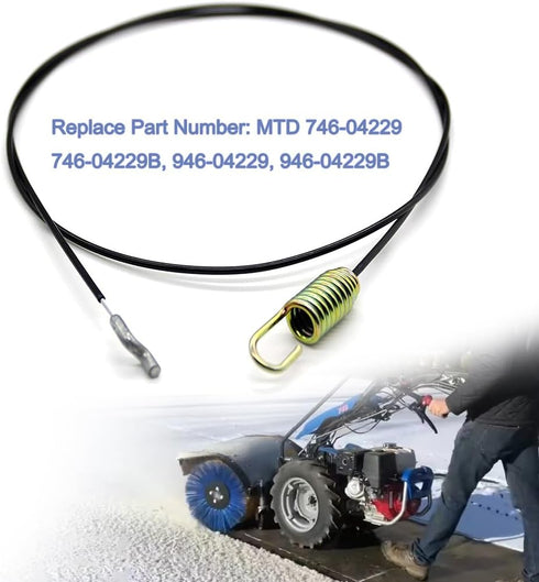 45" Clutch Drive Cable Replaces MTD Two-Stage Snow Blowers 746-04229B 946-04229B for Craftsman Troy-Bilt Cub Cadet Yard Machines Yard Man Snowblow...