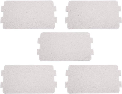 Microwave Oven Mica Plate Sheet, 5Pcs Microwave Waveguide Cover Silver Replacement for Kitchen Microwave Oven (4.6 X 2.5 Inch)...