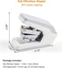 Deli Effortless Standard Desktop Stapler, One Finger Touch Stapling, Easy to Load Ergonomic Stapler, 25 Sheet Capacity, Includes 1000 Staples and ...