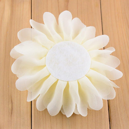 Fodattm 30PCS Women 30 Solid Colours 4" Chiffon Fabric Flowers DIY Flower Headbands Decorative Wedding Flowers...
