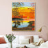 ZRIZQ Paint by Number for Adults Beginners,Sunset Tree Paint by Numbers Kits on Canvas,DIY Oil Painting Acrylic Paints for Home Wall Art Decor(12x...