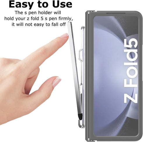 for Samsung Galaxy Z Fold 5 S Pen & Pen Holder, Slim Lightweight PC Z Fold 5 S Pen Holder New Stylus High Sensitive & Precision Silicone Tip Capac...