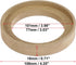 X AUTOHAUX 2Pcs Car Speaker Spacer Ring Adaptor Brackets Mounting Spacer Recess Bezel Plate Wood 77mm ID Universal for 3 Inch Speakers...