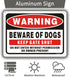 Beware of Dog Signs for Fence,Yuntarda 2-Pack 10"x7"Do not Enter Sign Keep Gate Shut Rust Free Reflective Metal Sign for Outdoor Use...