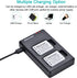 Newmowa NP-45 NP-45S Replacment Battery (2 Pack) and Dual USB Charger Kit for Fujifilm INSTAX Mini 90 and FinePix XP50 XP60 XP70 XP80 XP90 XP120 X...