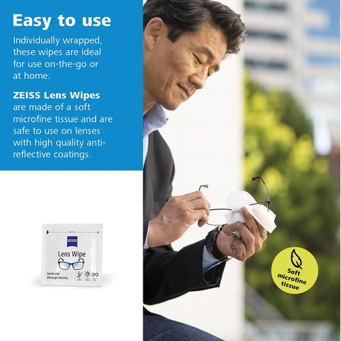 ZEISS Pre-Moistened Lens Cleaning Wipes, 200 Count...