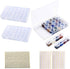 Diamond Painting Storage Containers, 2pcs 28 Grids Clear Diamond Painting Accessories and Tools Boxes Bead Organizers Diamond Art Embroidery Stora...