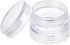 Hipiwe 8 Sets 5 Layers Clear Plastic Round Storage Jars Jewelry Bead Storage Containers Small Travel Sample Jar Pots for Sewing Sewing Pills Nail ...