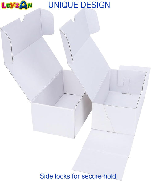 Trading-Card Storage Box, 4-Pack • 400 Count Corrugated Cardboard Storage Box with dividers & labels for TCG/Magic/Mtg Storage and Collection, Hor...