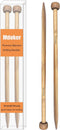 Mdoker Bamboo Knitting Needle Straight Single Pointed Sweater Knitting Needles 10-inch Length for Handmade DIY Knitting Projects,Size US 8(5mm)......