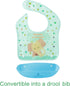 Amplim Baby Feeding Bib (3-Pack) Toddler/Baby Bibs for Eating. Waterproof, Adjustable, Lightweight. Eco-friendly PEVA material. BPA, Lead, Phthala...