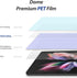 DOME GLASS Whitestone GEN Film Screen Protector for Samsung Galaxy Z Fold 3 (2021) Anti-Bubble HD Clear Hard Coated PET Film Screen Guard...