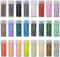 INSPIRELLE Uniform 120 Gram 12/0 (2mm) Cylinder Glass Seed Beads for Craft Jewelry Making, 24 Matte Opaque Dyed Colors...