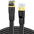 DDMALL CAT 8 Ethernet Cable 15ft, High Speed 40Gbps 2000MHz Internet Network LAN Cable, Heavy Duty Shielded Flat Gigabit Patch Cord with RJ45 for ...
