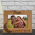 KATE POSH Papa I Love You to the Moon and Back Natural Wood Engraved Picture Frame. Best Grandpa Ever, Father's Day, Papa Gifts for Birthday, from...