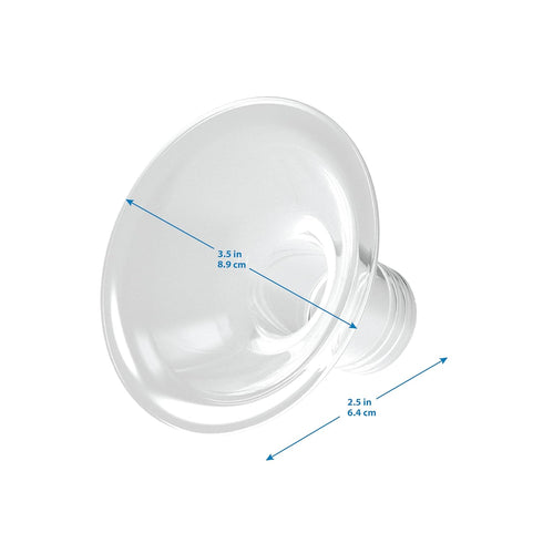 Dr. Brown's Softshape Silicone Shields, Flanges for Manual and Electric Breast Pumps, BPA Free, Size B (25mm), 2 Count...